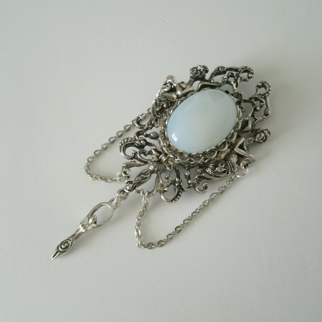 White Turquoise Jan Michael's Brooch White Turquoise Jan Michael's Brooch